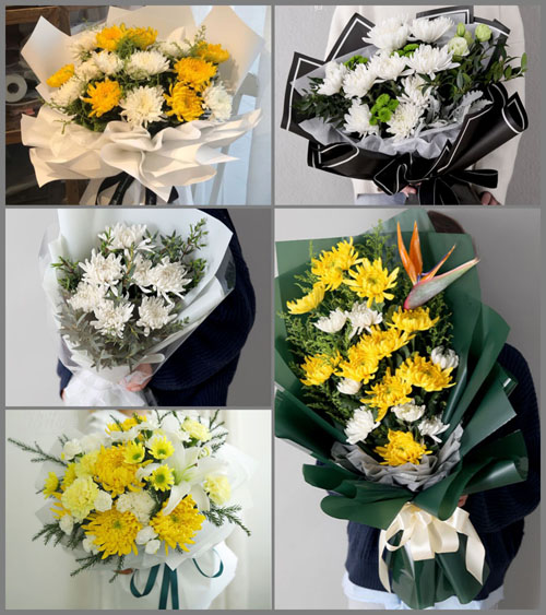浙江省丽水缙云县五云街道白事花束代送